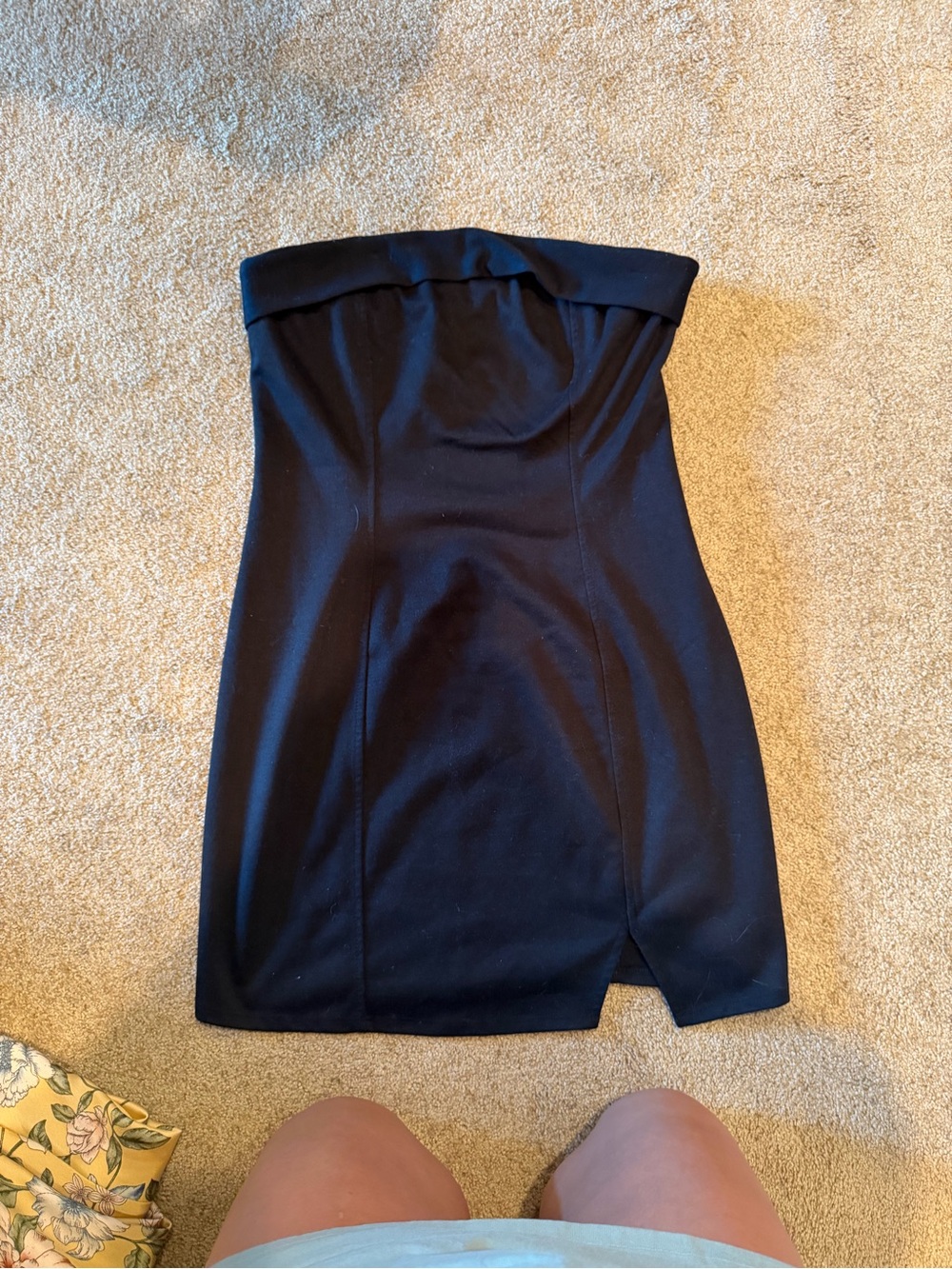 wild fable Black Strapless Mini Dress